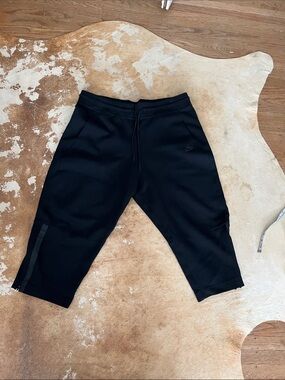 Nike Tech Black Knit Jogger Pants with Reflective Stripe size XL